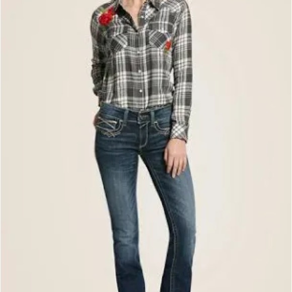 Ariat Women's Classic Blue Boot Cut Jeans - Picture 1 of 7